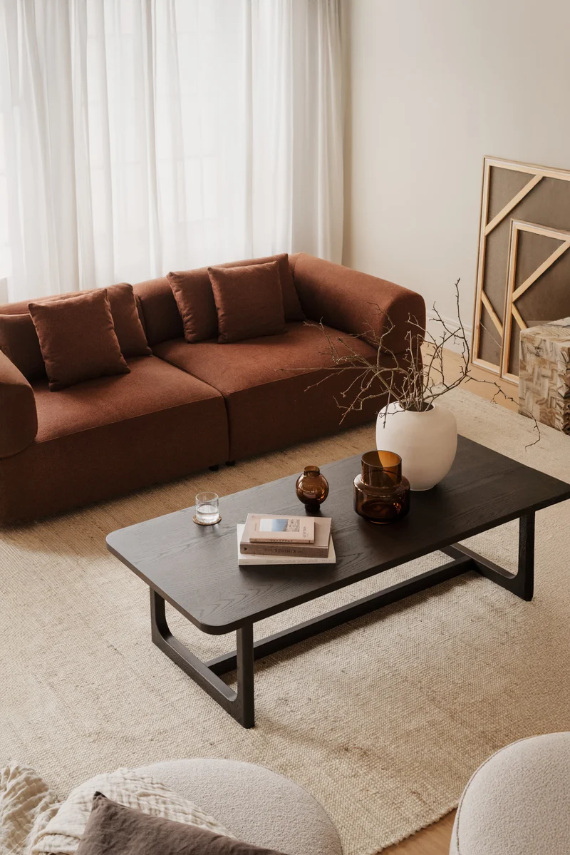 Coffeetable L100cm, Eiche braun