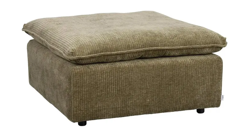 Loungehocker Cord, grün