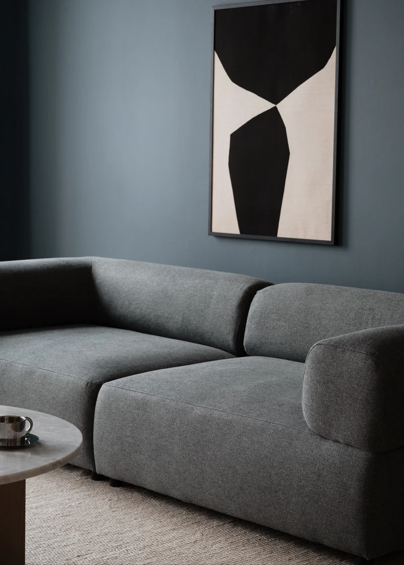 Lounge Sofa Nero 3-Sitzer, blau