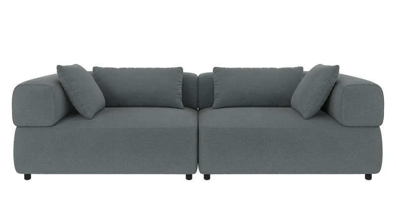 Lounge Sofa Nero 3-Sitzer, blau