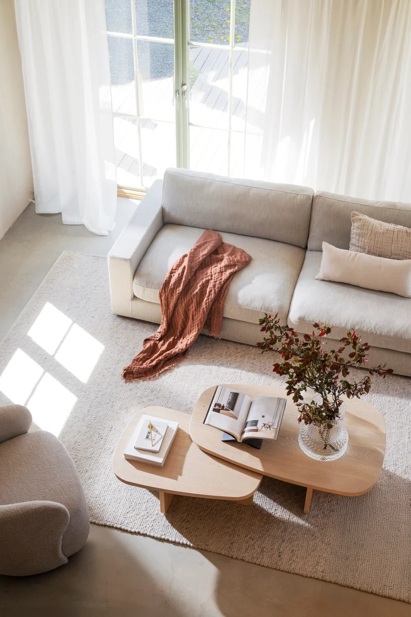 Loungesofa Langdon, sandfarben
