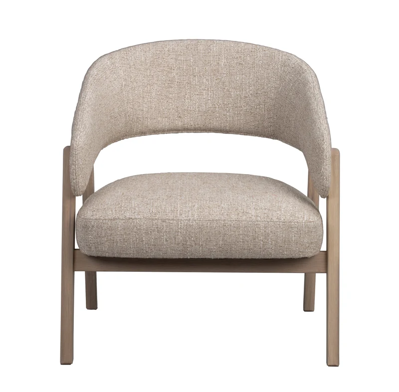 Loungechair Barn beige, Eiche hell