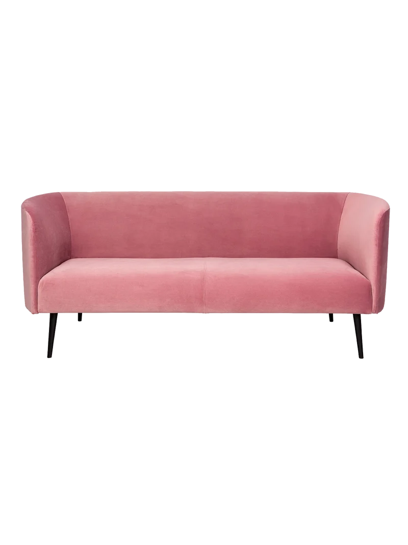 Samt-Sofa | Susann (2-Sitzer) in Pink