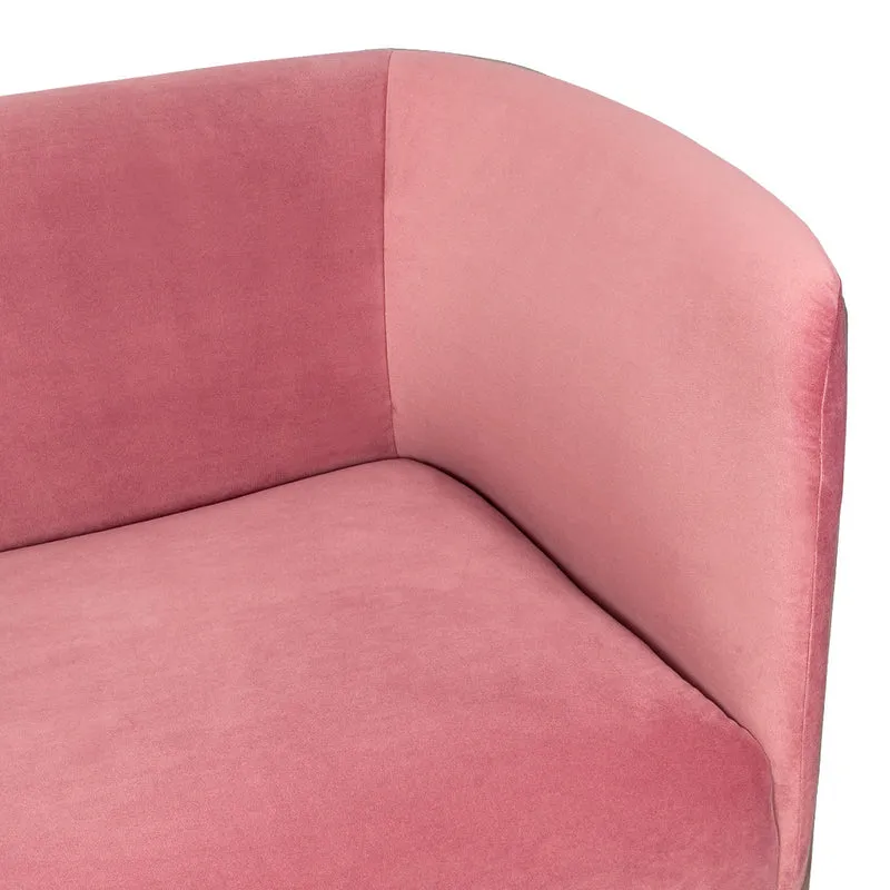 Samt-Sofa | Susann (2-Sitzer) in Pink