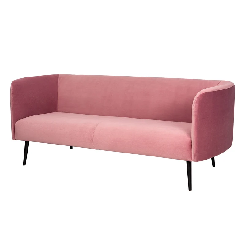 Samt-Sofa | Susann (2-Sitzer) in Pink