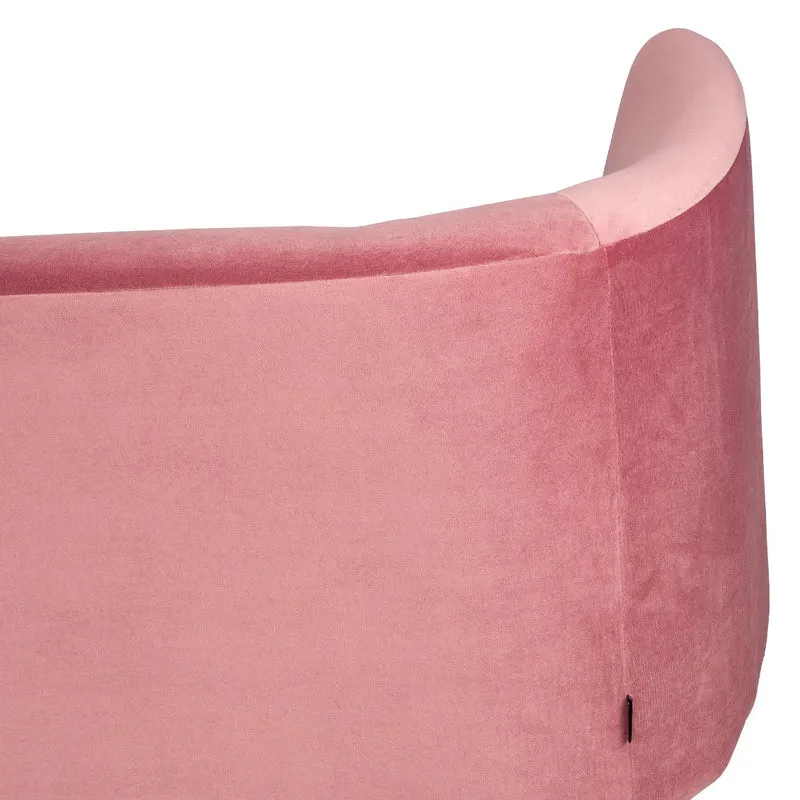 Samt-Sofa | Susann (2-Sitzer) in Pink