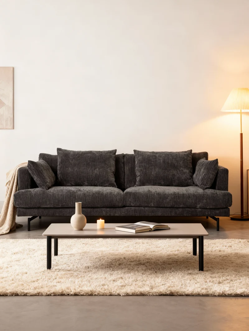 Sofa | Udo (2-Sitzer) in Dunkel Grau