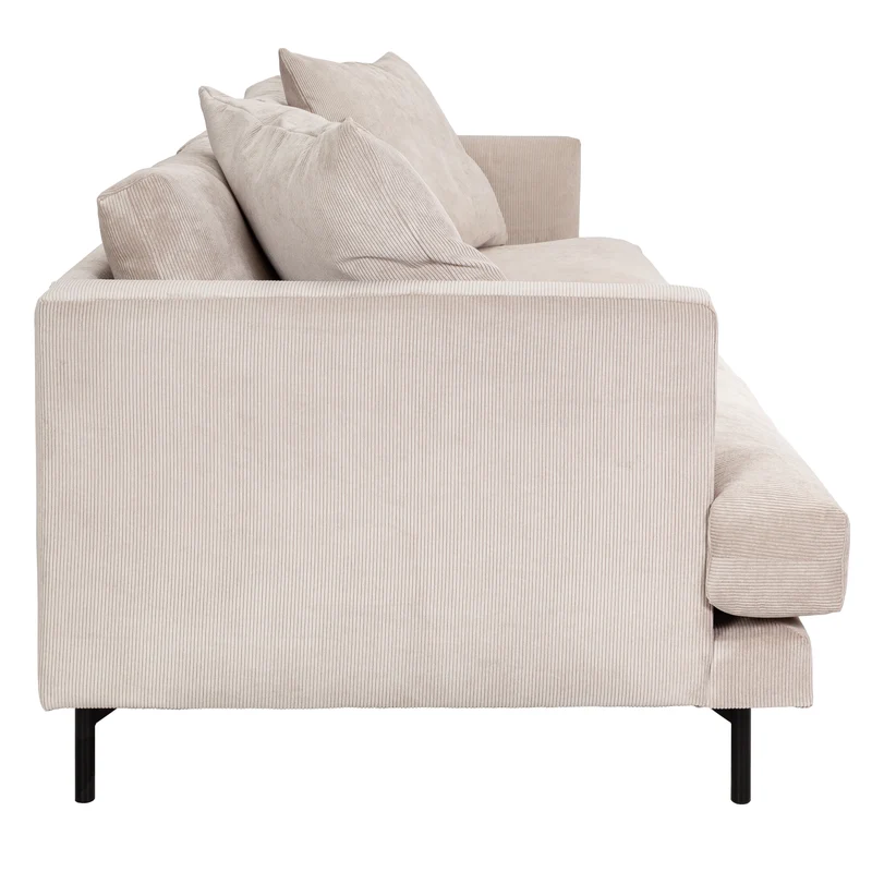 Cord-Sofa | Udo (3-Sitzer) in Beige