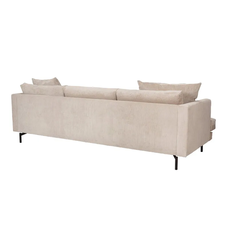 Cord-Sofa | Udo (3-Sitzer) in Beige