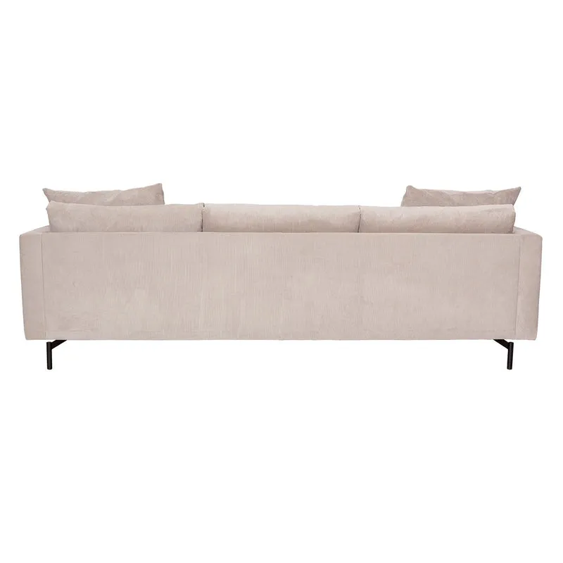 Cord-Sofa | Udo (3-Sitzer) in Beige