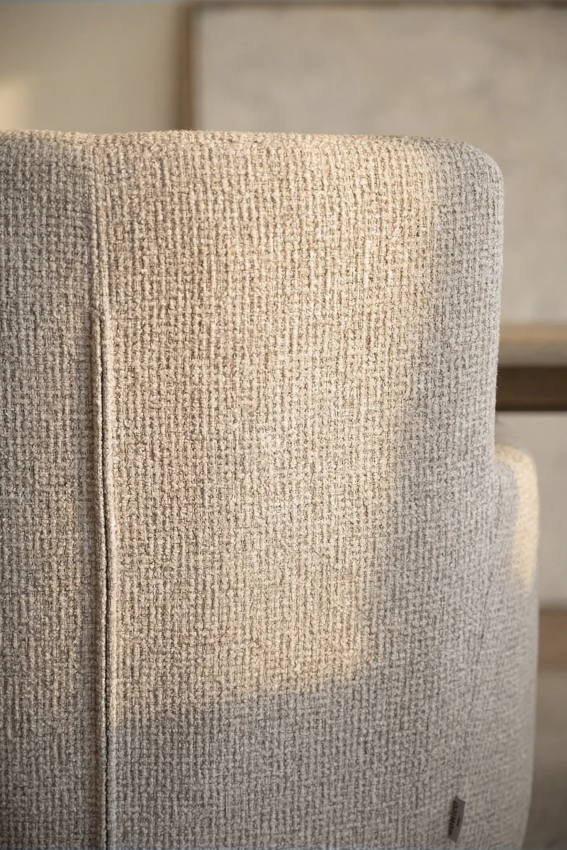 Polsterstuhl Hudson beige, Eiche hell