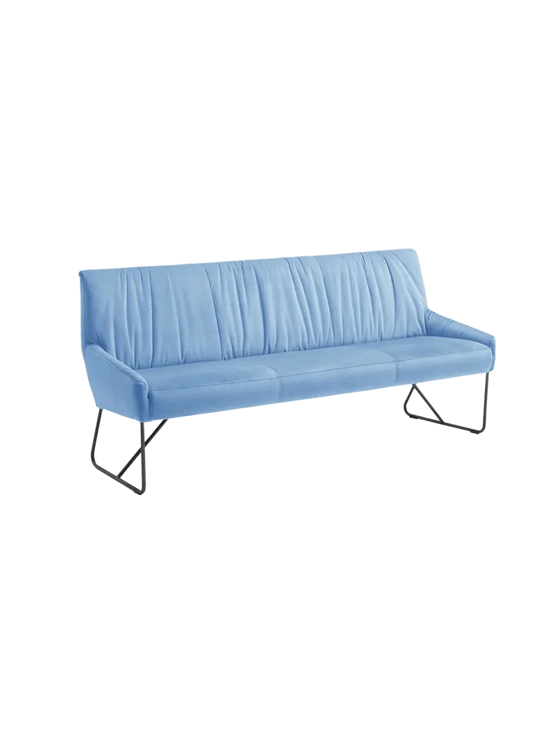 Sitzbank | "Pit" in Royal Skyblue nur noch mit Holzfuß lieferbar