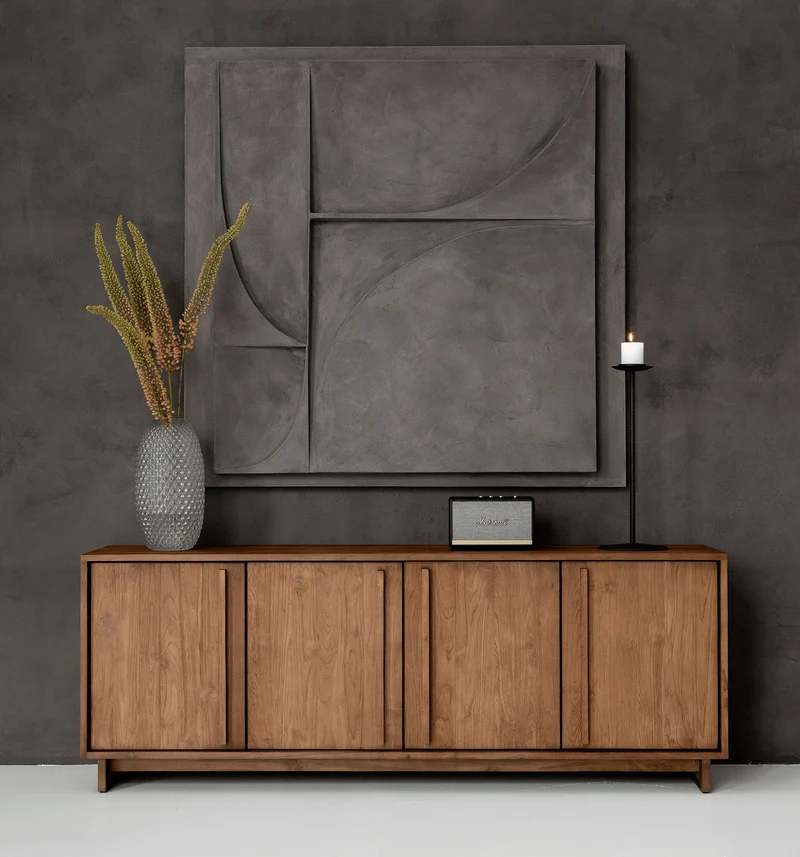 Sideboard Teak | 4 Türen