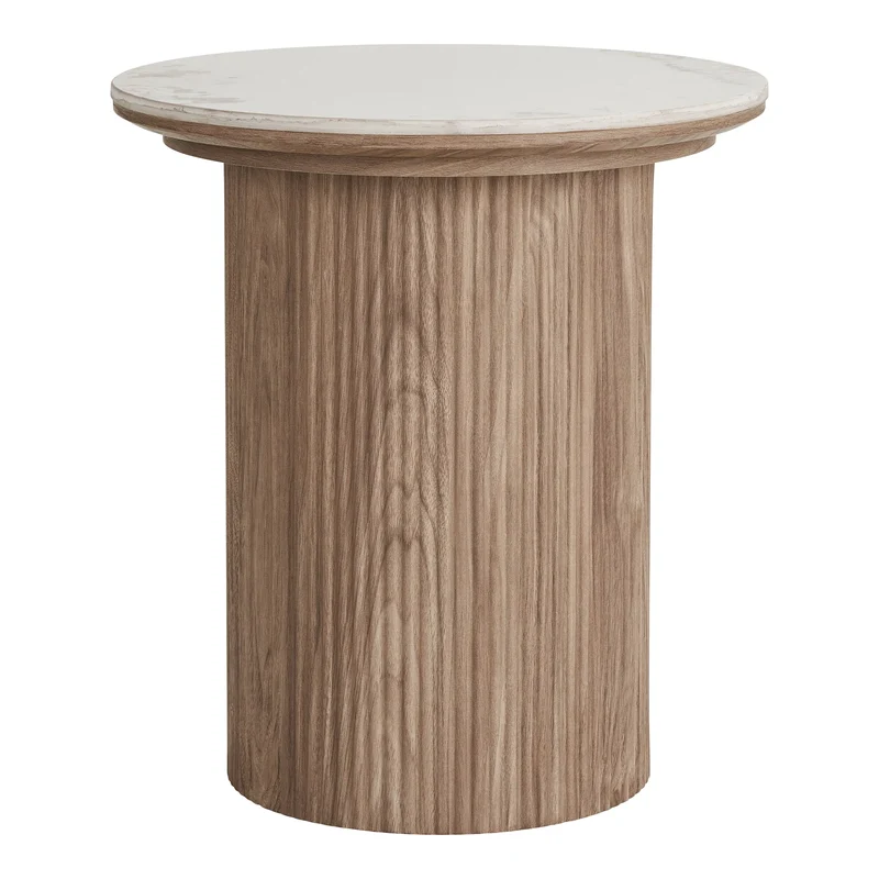 Couchtisch mit Keramikplatte, ø45cm