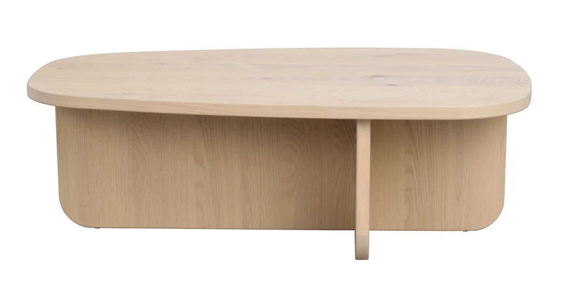 Coffeetable oval 120x70cm, Eiche hell