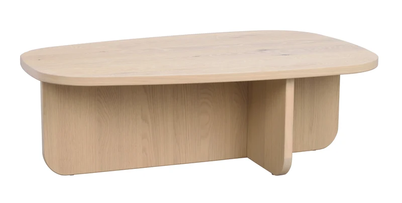 Coffeetable oval 120x70cm, Eiche hell