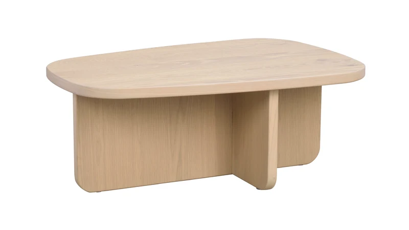 Coffeetable oval 90x60cm, Eiche hell