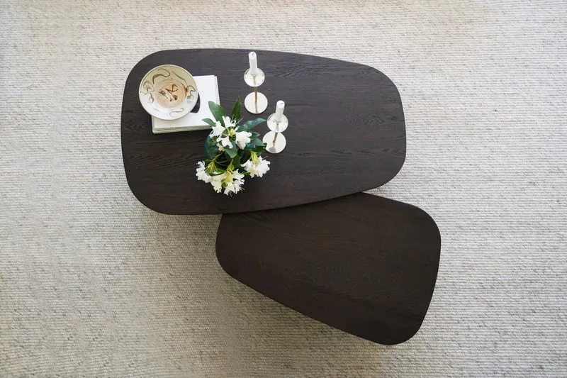 Coffeetable oval 120x70cm, Eiche braun