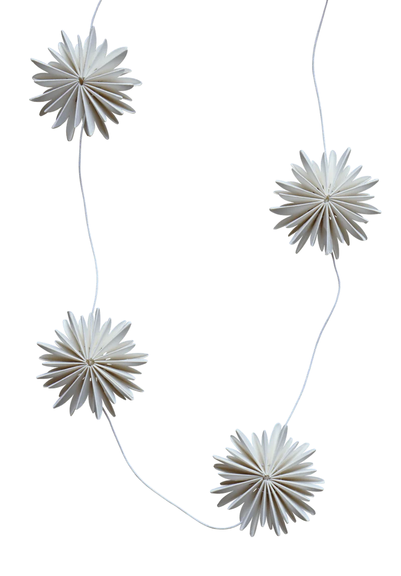 Baumschmuck Girlande, weiß