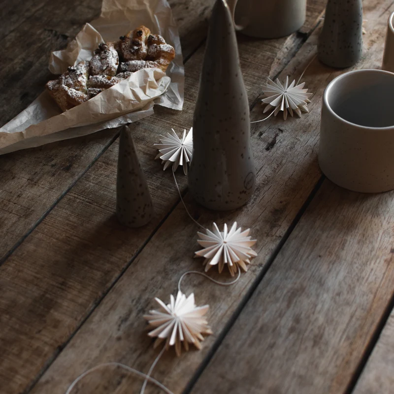 Baumschmuck Girlande, weiß