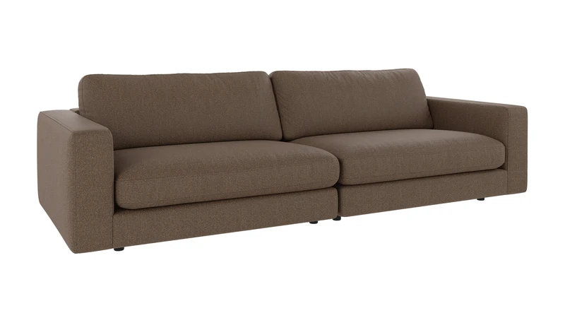 Modul Loungesofa 3-Sitzer, braun