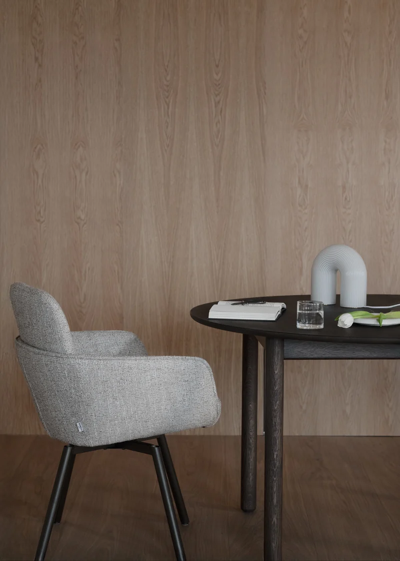 Polsterstuhl Rosell mit Armlehne beige