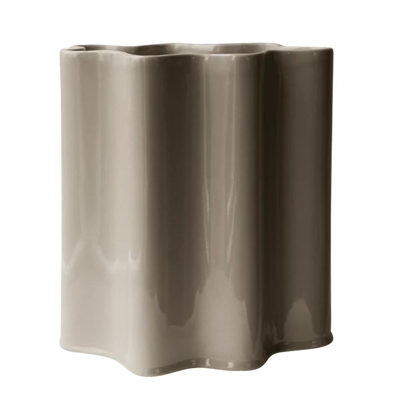 Keramikvase Shiny H28cm, beige