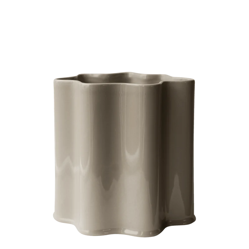 Keramikvase Shiny H22cm, beige