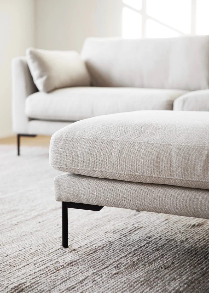 Ecksofa Corwin 5-Sitzer, hell-beige