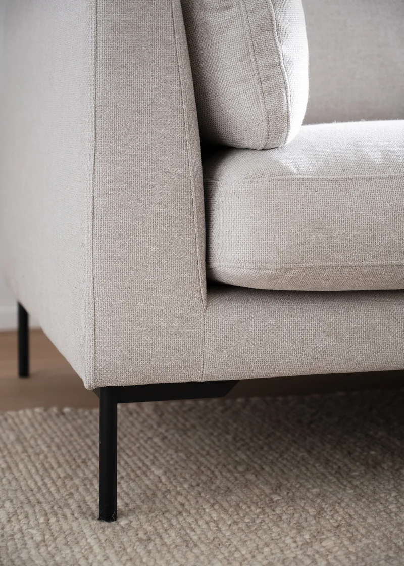 Ecksofa Corwin 5-Sitzer, hell-beige