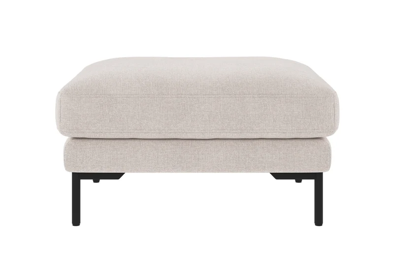 Loungehocker Corwin, hell-beige