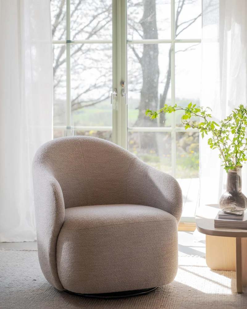 Loungechair Chana, hellbeige