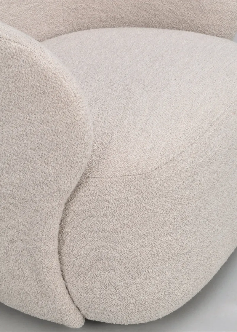 Loungechair Chana, hellbeige