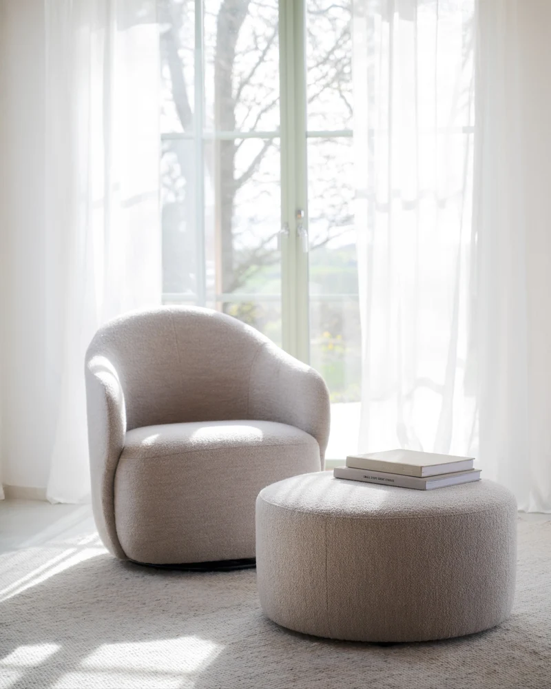 Loungechair Chana, hellbeige