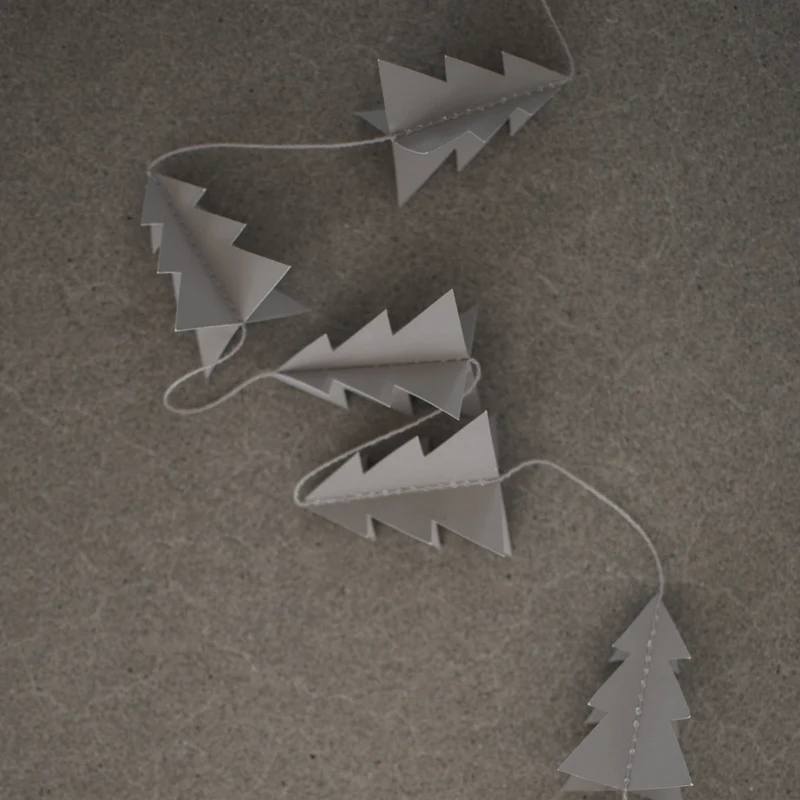 Baumschmuck Girlande, taupe