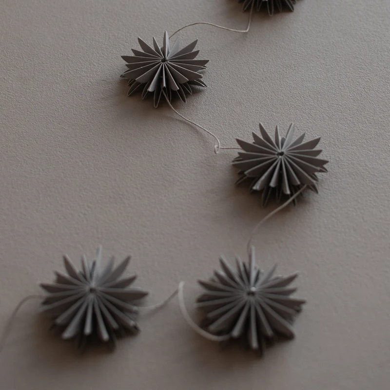 Baumschmuck Girlande, taupe