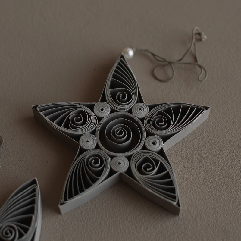 Baumschmuck Star ø10,5cm, taupe