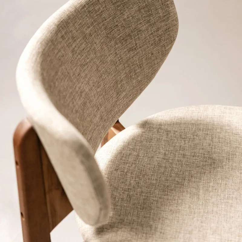 Loungechair Mila, grau-beige