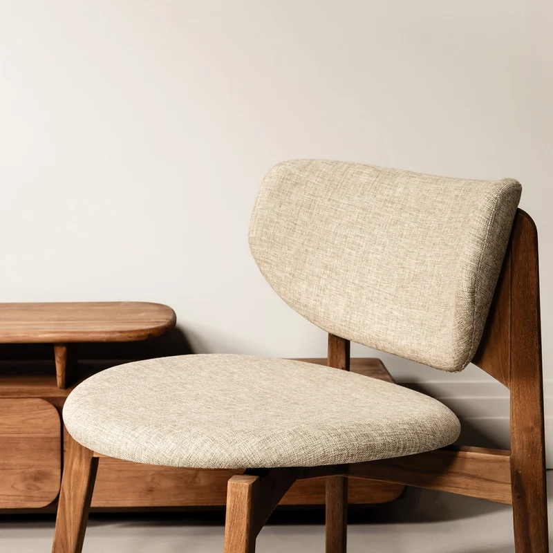 Loungechair Mila, grau-beige