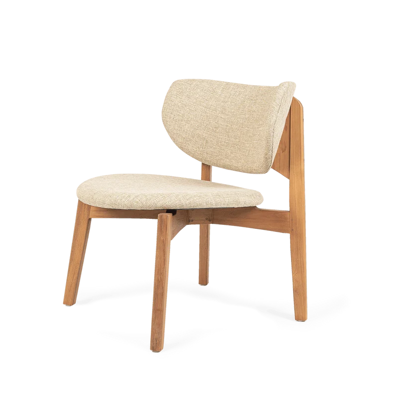Loungechair Mila, grau-beige