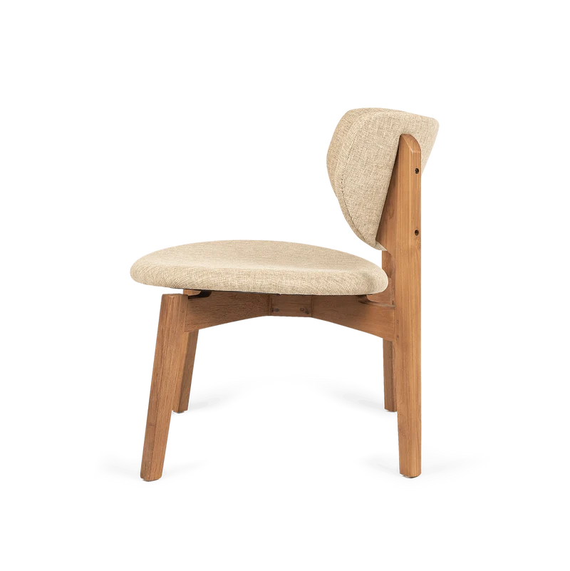 Loungechair Mila, grau-beige
