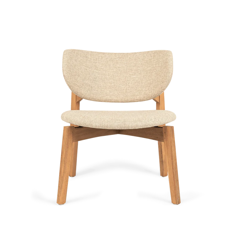 Loungechair Mila, grau-beige