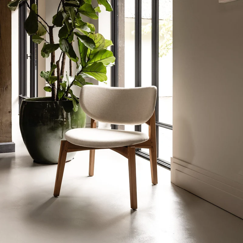Loungechair Mila, creme