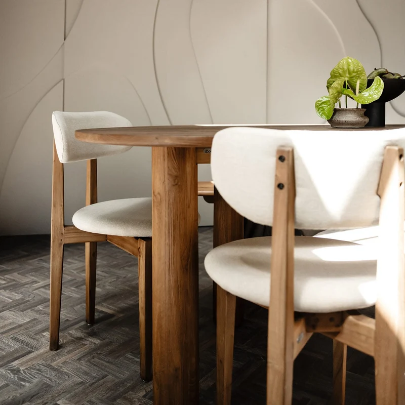 Massivholztisch Teak Luna