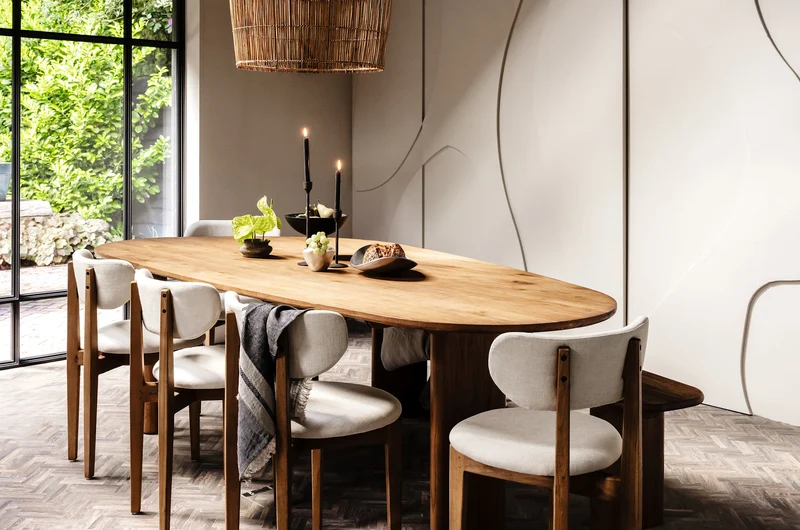 Massivholztisch Teak Luna