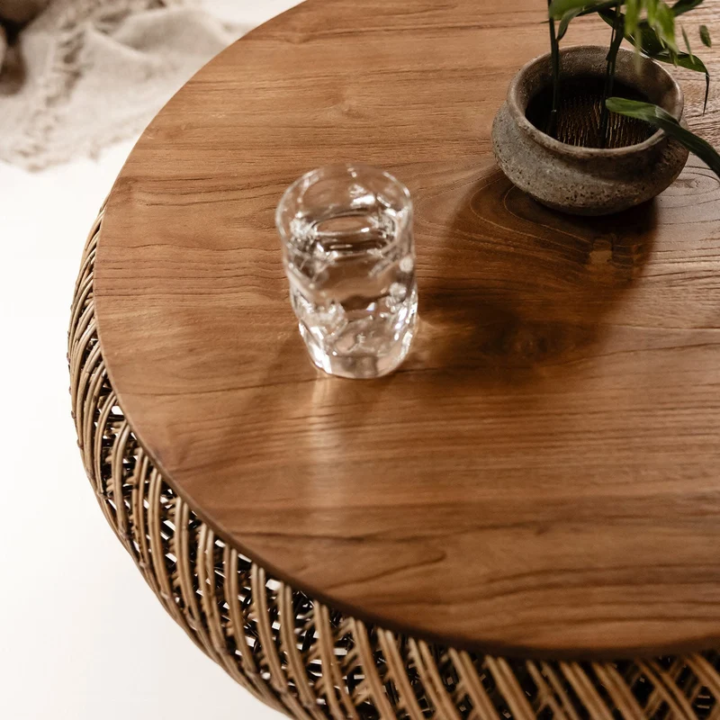 Coffeetable Round ø80cm, braun