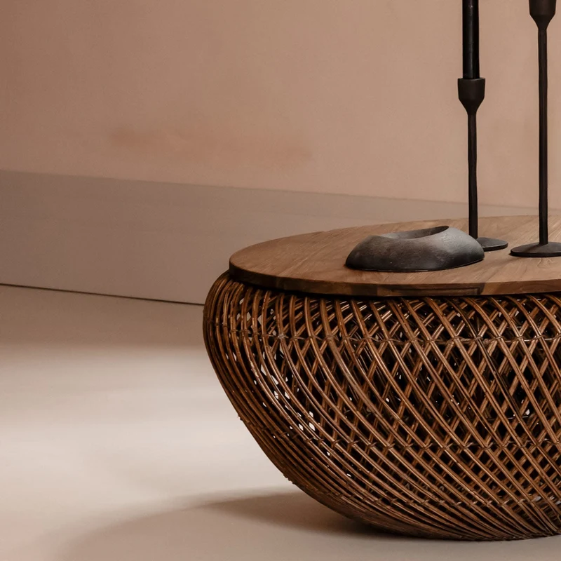 Coffeetable Round ø65cm, braun