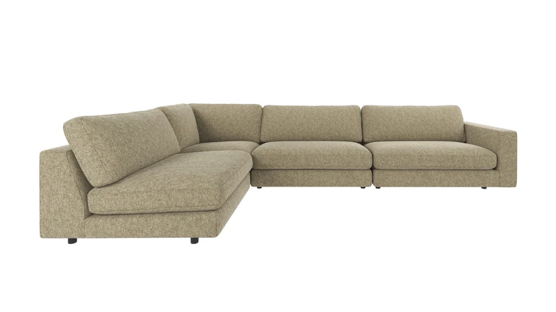 Loungesofa Modul Ecke rechts, grün