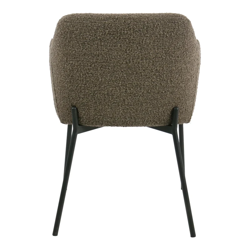 Polsterstuhl Boucle, braun