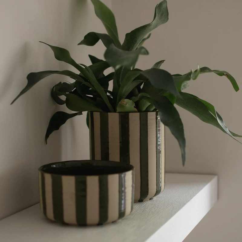 Flowerpot Line Bowl, grün
